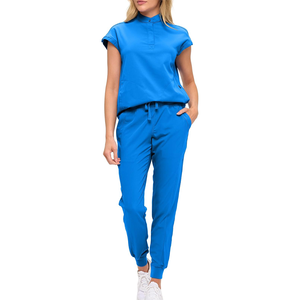 High quality medical scrub <b>set</b> <b>doctor</b> nurse uniform anti bacterial fabric - Product Image 1