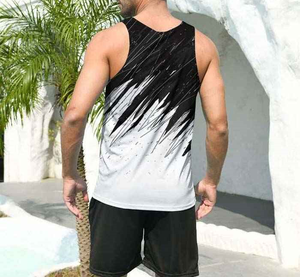 เสื้อกล้ามซับลิเมชั่นผู้ชายคุณภาพสูง ป้องกันริ้วรอย แฟชั่นล่าสุด น้ำหนักเบา ปรับราคาได้ - Product Image 5