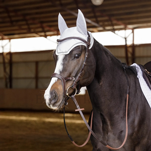 Horse Fly Veil Ear <b>Bonnet</b> Mesh Material Customized Equestrian Tools Protection for Riding Competition Training Use ET-HI-554 - Product Image 4
