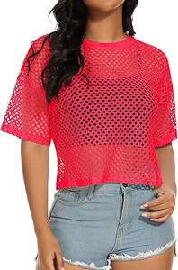 Hot Sale Sheer Mesh <b>Top</b> Women Lace Trimmed Slim Fit Sexy Chic Layering Tee Basic Long Sleeve T-Shirt See Through Mesh tshirts - Product Image 5