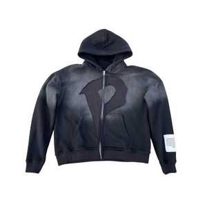 Sudadera con Capucha Bordada con Logotipo Pequeño para Hombre, Estilo Urbano Minimalista, Personalizable con Etiqueta Privada, Venta al Por Mayor OEM - Product Image 1