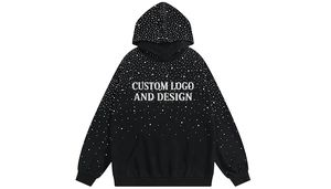 Sudadera Streetwear Oversize con Hombros Caídos y Corte Cuadrado, Personalizable, de Algodón y Poliéster, con Opciones de Estampado, Bordado y Pedrería - Product Image 4