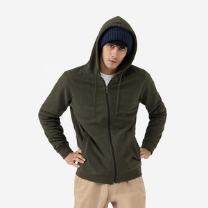 Mens Full <b>Zip</b> Fleece Hoodies Eco-Friendly Windproof Winter Sports Long Sleeve Polyester/Cotton Hoodie M-3XL - Product Image 2