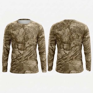 Camisa de Pesca de Manga Larga para Hombre, Estampado de Camuflaje, UPF 50, Secado Rápido, Poliéster, Talla Adulto - Product Image 4
