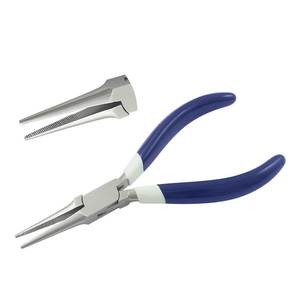 145mm Stainless Steel <b>Long</b> <b>Nose</b> Jewelry Making Pliers PVC Handles Needle Chain Crimping DIY OEM - Product Image 1