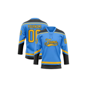 เสื้อฮอกกี้น้ำแข็งปักลายแบบใหม่ปี 2026 สำหรับผู้ชาย บริการ OEM คุณภาพเยี่ยม ผลิตตามสั่ง ผ้าโพลีเอสเตอร์ 100% แห้งเร็ว - Product Image 2