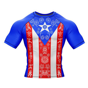 Rashguard de compression MMA, Rashguard BJJ, Rashguard personnalisé imprimé par sublimation pour hommes, conception OEM - Product Image 4