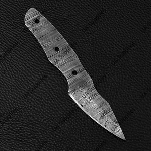 Couteau Skinner EDC professionnel en acier Damas, forgé à la main sur mesure, avec support ODM, personnalisable, lame pleine longueur, 58 HRC, ultra-affûté, faibles MOQ - Product Image 3