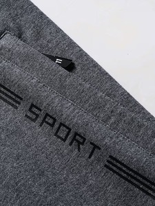 High Quality Lightweight Breathable Spandex/Polyester Breathable Tracksuit Men's <b>Printed</b> <b>Stand</b> Collar Full Sleeve - Product Image 5