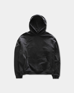 Sudadera con Capucha Negra Extra Grande para Hombre, de Algodón French Terry, Transpirable, Estilo Casual Urbano, Moda Otoño Invierno - Product Image 3