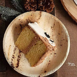 Platos Desechables Resistentes y Ecológicos de 8 Pulgadas, Biodegradables, para Servir Comida, Diseño Zen Asiático, Aptos para Alimentos - Product Image 1