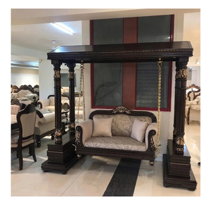 Burma Wood Dual Pole Hand Carved Jhula Design Designer Handmade Teak Wood <b>Swing</b>/Jhula High Quality Wooden <b>Swing</b> Factory Price - Product Image 1
