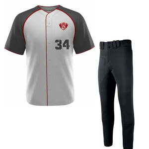 Diseño de Logotipo Personalizado, Uniforme de Béisbol de Alta Calidad, Ropa Deportiva Transpirable de Secado Rápido, Uniforme de Béisbol para Venta en Línea - Product Image 1