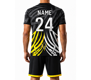 Camisetas de Fútbol Unisex Personalizadas, 100% Poliéster, Impresión por Transferencia de Calor, Logotipo y Color Personalizados, Uniforme de Entrenamiento para Clubes y Equipos Deportivos - Product Image 3