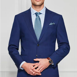 ชุดสูทเบลเซอร์ผู้ชายคุณภาพสูงสำหรับธุรกิจ ตัดเย็บตามสั่ง ระบายอากาศได้ดี กันยับ กันหด ผลิตจากผ้าสแปนเด็กซ์/ไนลอนถัก คอวี - Product Image 2