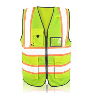 Chaleco Reflectante LED Impermeable de Alta Visibilidad para Seguridad Vial, ANSI Clase 1 EN ISO 20471 Clase 2, con Logotipo Personalizado y Bolsillos para Carga - Product Image 1