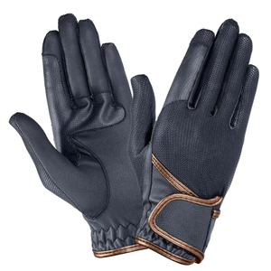 Gants de golf en cuir PU bleu foncé, à doigts entiers, antidérapants, respirants, unisexes, avec fermeture à enfiler, gants de sport - Product Image 1