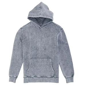 Vente en gros fabricant : Veste streetwear d'hiver de haute qualité, zippée, brodée, vintage, effet soleil délavé, déchirée, délavée à la pierre et à l'acide, et vieillie - Product Image 3