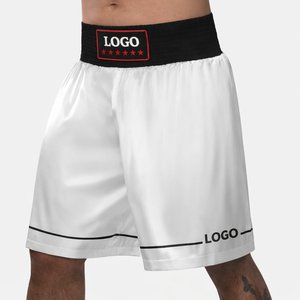 Pantalones Cortos de Boxeo Personalizados Estilo Profesional con Cintura Ancha, Pantalones Cortos de Satén para Entrenamiento y Competencia - Product Image 4