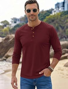 Men's Long <b>Sleeve</b> <b>Button</b> <b>Shirt</b> Casual Breathable Pullover Fall Soft <b>Shirt</b> Polo <b>Shirt</b> - Product Image 4