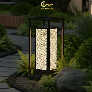 Lámpara de Pared Decorativa Exterior Cuadrada Moderna y Elegante, Iluminación Minimalista para Patio, Acero Inoxidable, AC 200V, E27, IP65, Negra - Product Image 4