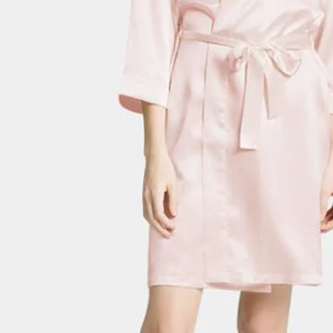Bata de peluquería personalizada con logo para clientes de salón de belleza y SPA, kimono de barbero - Product Image 3