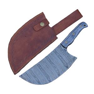 Couteau de boucher professionnel en acier Damas forgé VG10, style industriel, personnalisable, en promotion, pour usage en cuisine - Product Image 1