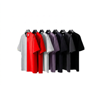 เสื้อยืดแขนสั้นผู้ชาย สีพื้น คอกลม ทรงปกติ สวมใส่สบาย ผ้าฝ้ายเจอร์ซีย์ถัก 100% ดีไซน์เรียบ - Product Image 3