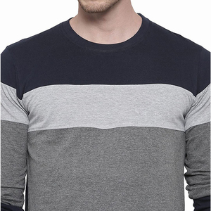 T-shirt décontracté à manches longues pour homme, 100 % coton, col rond, coupe classique, séchage rapide, respirant, écologique - Product Image 5