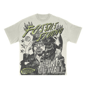 T-shirt Homme Premium Personnalisé en Coton Épais Délavé à l'Acide, Imprimé Vintage, Style Streetwear, Effet Vieilli - Product Image 4