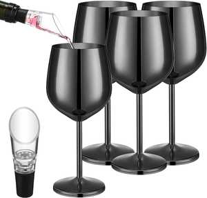 Copa de Vino de Acero Inoxidable de 300 ml, Moderna y Sostenible, con Logotipos Personalizados, para Cócteles, Fiestas y Vino Tinto, Venta al Por Mayor - Product Image 1