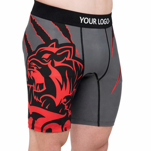 Pantalones Cortos de Compresión Personalizados para Otoño, MMA, Grappling, BJJ, Kickboxing, Muay Thai, Entrenamiento en Gimnasio, Ropa de Lucha, Ajustados, Ligeros y de Secado Rápido - Product Image 3