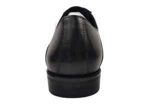 Zapatos Oxford de Vestir para Hombre, Negros, de Piel Vacuna, con Cordones, Punta en Pico, para Oficina y Carrera Profesional, Color Sólido, Suela Hecha a Mano, para Todas las Temporadas - Product Image 4