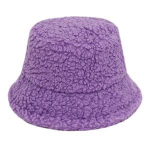 SIDDIQUI HOSINEX Women Adult Faux Fur Solid Laminated Casual Plush Dyed Washed Ripped Warm Bow Bucket Hat - Product Image 6