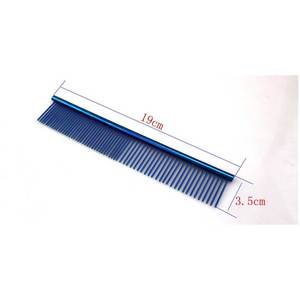 Fine & Coarse <b>Tooth</b> Comfort Grip Comb Multi-Purpose Fur <b>Cleaning</b> and Styling Comb Loose Hair Reduction Undercoat Comb - Product Image 6