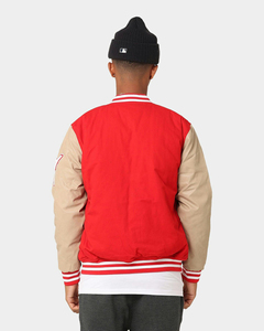 Blouson en cuir Letterman pour homme, haute qualité, tissu personnalisé, sur mesure, style streetwear, chaud, varsity. - Product Image 5
