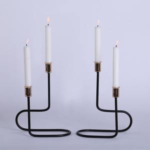 Decorative <b>Black</b> <b>Metal</b> <b>Candle</b> <b>Holder</b> For Contemporary Interior Styling Creating Bold Contrast And <b>Candle</b> Glow - Product Image 6
