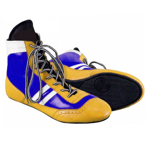 Zapatos de Boxeo y Lucha Libre de Alta Adherencia, Botas de Cuero de Gamuza Duraderas, Zapatos de Boxeo de Malla Transpirable para Entrenamiento, con Absorción de Impactos - Product Image 5