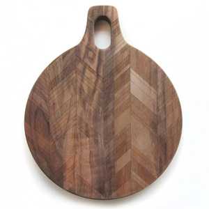 Tabla de Quesos Redonda de Madera de Acacia con Asa, Plato para Servir, Tabla de Charcutería, Tabla de Cortar para Cocina, Bandeja de Madera - Product Image 5
