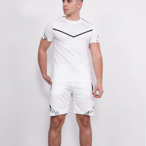 Bulk Custom Men Summer Casual Solid Shorts Set Cotton Blend Logo Printing Elastic Waist Anti-Wrinkle Quick Dry Breathable - Product Image 6