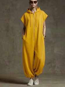 ZARSAH EXPORTS Windbreak Tracksuit Set <b>Women</b> Color Blocking Hooded Zip <b>Jacket</b> Elastic Waist Pants 2 Piece Polyester/Cotton - Product Image 6