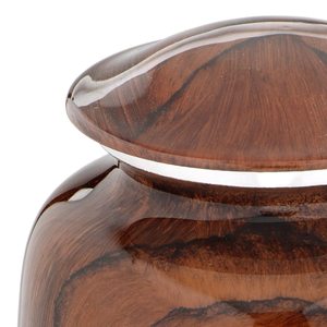 Urne funéraire en bois Antique Creations pour cendres humaines, capacité 250 lb, motif Arbre de Vie gravé, décorative, écologique, traditionnelle - Product Image 2