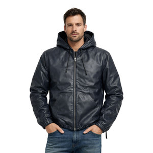 Sweat-shirt unisexe personnalisé de haute qualité OEM, sweat-shirt oversize en cuir d'agneau pour homme, de haute qualité, avec logo personnalisé. - Product Image 1