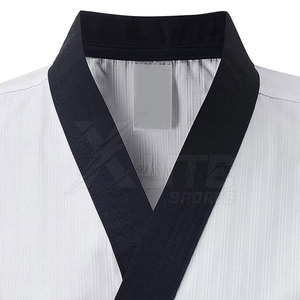 Uniforme de Taekwondo pour hommes de style professionnel, personnalisable à l'avant, tissu extensible doux, tenue d'arts martiaux adaptée à l'entraînement quotidien - Product Image 6