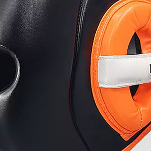 Five B High Quality Genuine Leather Boxing Head Guard Professional Leather Boxing Headgear for Sparring Customized Design & LOGO - Product Image 3