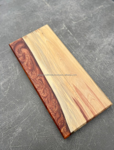 Tabla de cortar de madera dura hecha a mano, exclusivo nuevo bloque de corte de resina de madera, bloque de carnicero Reversible, seguro para alimentos, resistente a los arañazos - Product Image 5