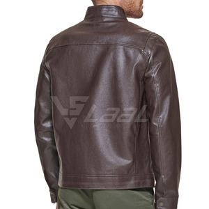 Breathable Winter Warm <b>Men</b> <b>Leather</b> <b>Jacket</b> Casual Wear <b>Men</b> <b>Leather</b> Winter <b>Jacket</b> In Reasonable Price - Product Image 3