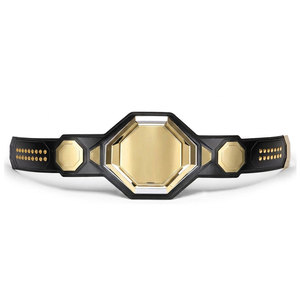 Custom MMA Championship <b>Belt</b> Professional Wrestling Award Genuine Leather Strap <b>Gold</b> Plated Plates Personalized Custom <b>Belt</b> - Product Image 2