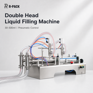 Machine de remplissage de liquides <span class=keywords><strong>à</strong></span> double tête DY-3000D électro-pneumatique 220V 3000ml 120-3600BPM en acier inoxydable 304 pour fûts d'huile comestible et d'huile végétale - Product Image 1