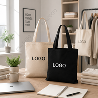 Sac fourre-tout réutilisable en toile de coton recyclé pour femme, directement de l'usine, avec poignées en corde, fermeture éclair et logo personnalisé imprimé en sérigraphie